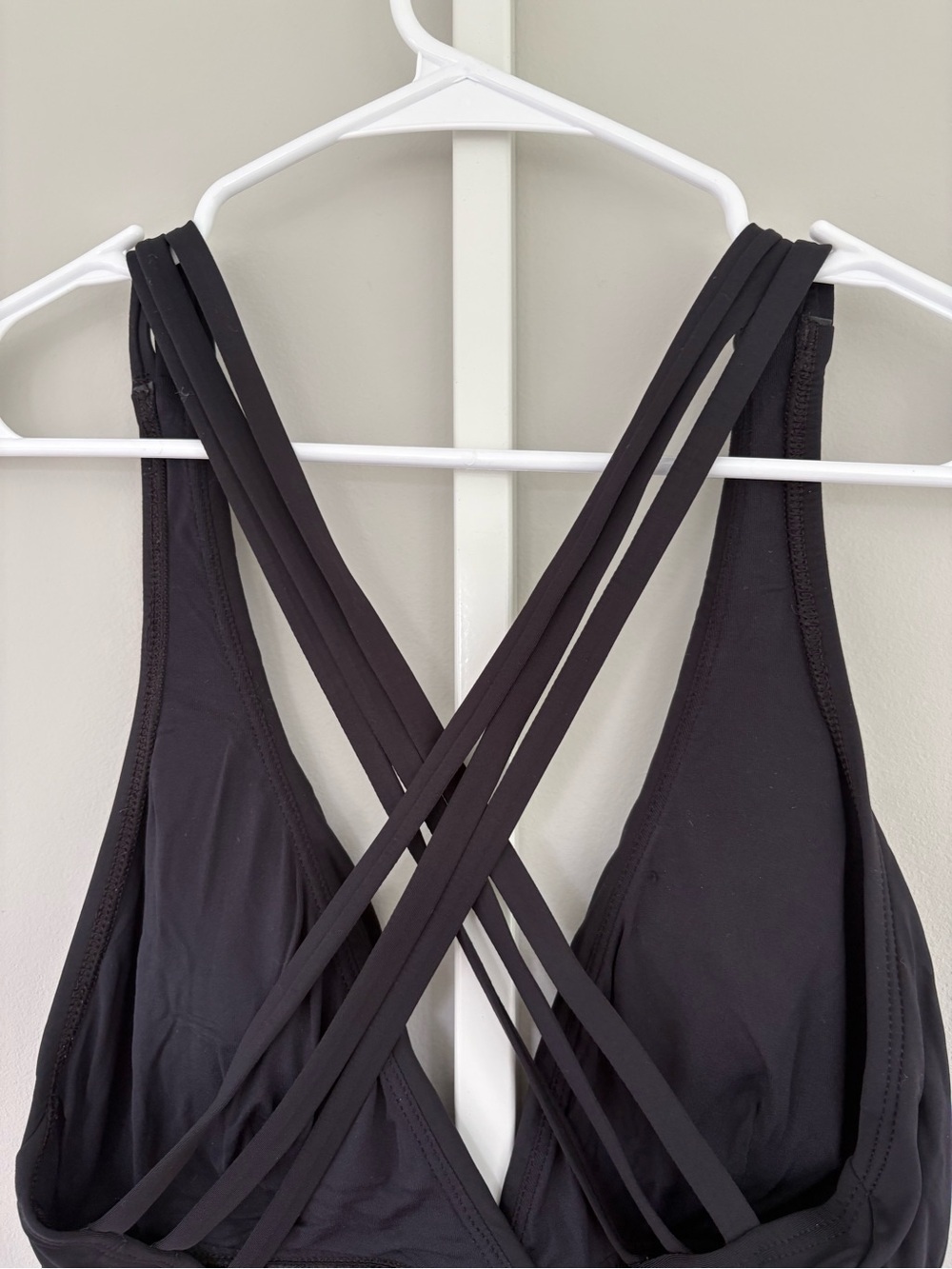 La Blanca Island Goddess Strappy Back One Piece Swimsuit Black Size L - Picture 5 of 6